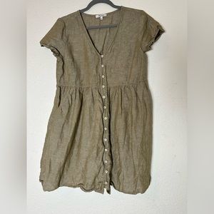 Tunic Madewell Olive Green dress